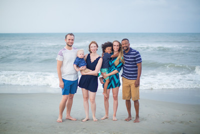 Family Beach Portrait Photography on Pleasure Island, NC:  Carolina Beach, Kure Beach, Fort Fisher