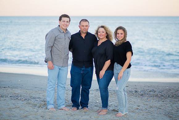 Family Beach Portrait Photography on Pleasure Island, NC:  Carolina Beach, Kure Beach, Fort Fisher