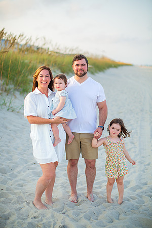 Family Beach Portrait Photography on Pleasure Island, NC:  Carolina Beach, Kure Beach, Fort Fisher
