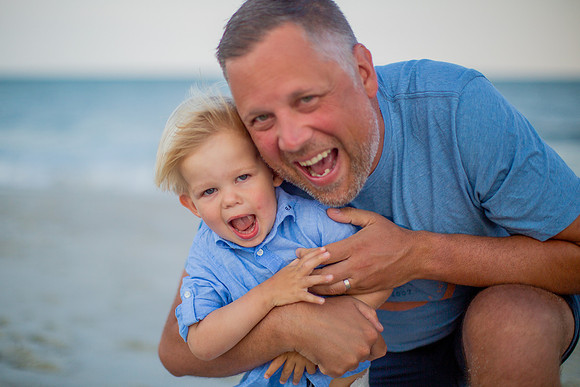 Family Beach Portrait Photography on Pleasure Island, NC:  Carolina Beach, Kure Beach, Fort Fisher