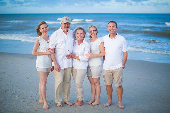 Family Beach Portrait Photography on Pleasure Island, NC:  Carolina Beach, Kure Beach, Fort Fisher