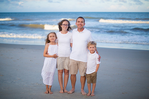 Family Beach Portrait Photography on Pleasure Island, NC:  Carolina Beach, Kure Beach, Fort Fisher