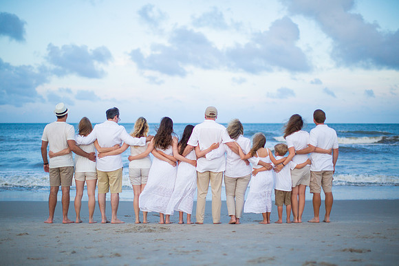 Family Beach Portrait Photography on Pleasure Island, NC:  Carolina Beach, Kure Beach, Fort Fisher