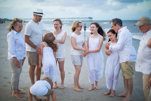 Family Beach Portrait Photography on Pleasure Island, NC:  Carolina Beach, Kure Beach, Fort Fisher