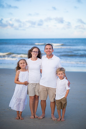 Family Beach Portrait Photography on Pleasure Island, NC:  Carolina Beach, Kure Beach, Fort Fisher