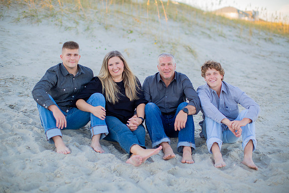 Family Beach Portrait Photography on Pleasure Island, NC:  Carolina Beach, Kure Beach, Fort Fisher