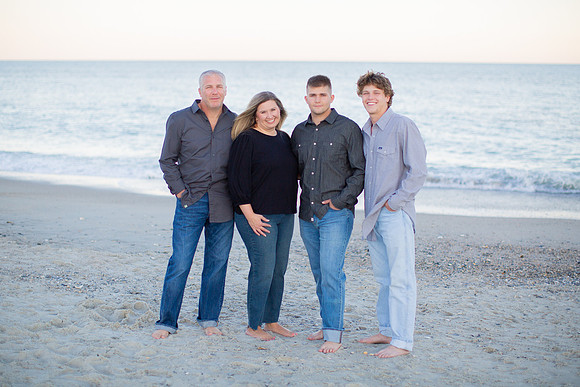 Family Beach Portrait Photography on Pleasure Island, NC:  Carolina Beach, Kure Beach, Fort Fisher