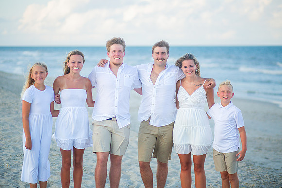 Family Beach Portrait Photography on Pleasure Island, NC:  Carolina Beach, Kure Beach, Fort Fisher