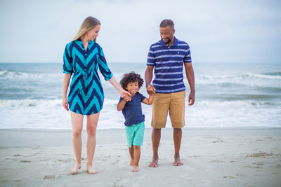 Family Beach Portrait Photography on Pleasure Island, NC:  Carolina Beach, Kure Beach, Fort Fisher