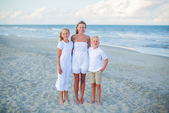 Family Beach Portrait Photography on Pleasure Island, NC:  Carolina Beach, Kure Beach, Fort Fisher