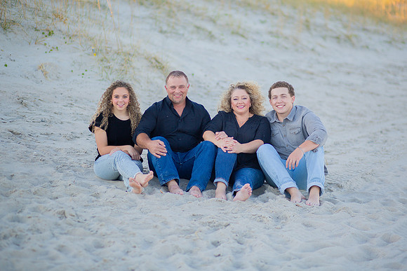 Family Beach Portrait Photography on Pleasure Island, NC:  Carolina Beach, Kure Beach, Fort Fisher