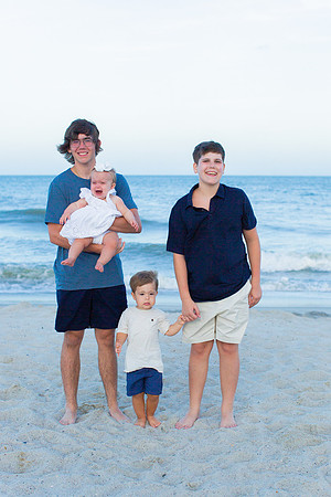 Family Beach Portrait Photography on Pleasure Island, NC:  Carolina Beach, Kure Beach, Fort Fisher