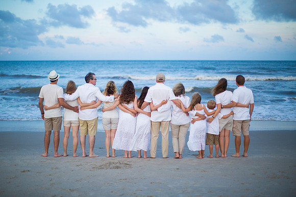 Family Beach Portrait Photography on Pleasure Island, NC:  Carolina Beach, Kure Beach, Fort Fisher