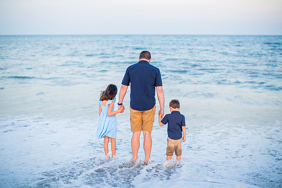 Family Beach Portrait Photography on Pleasure Island, NC:  Carolina Beach, Kure Beach, Fort Fisher