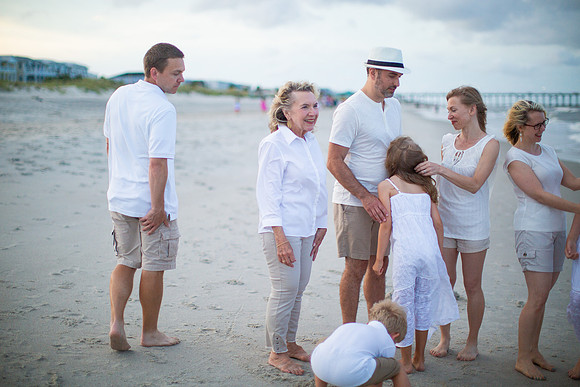 Family Beach Portrait Photography on Pleasure Island, NC:  Carolina Beach, Kure Beach, Fort Fisher