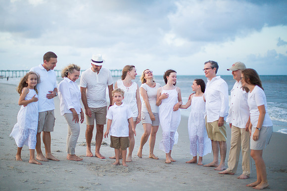 Family Beach Portrait Photography on Pleasure Island, NC:  Carolina Beach, Kure Beach, Fort Fisher