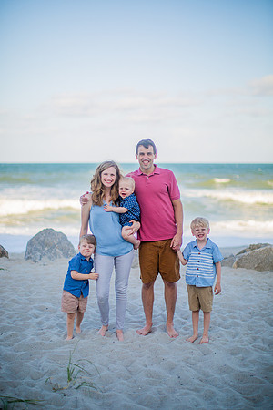 Family Beach Portrait Photography on Pleasure Island, NC:  Carolina Beach, Kure Beach, Fort Fisher
