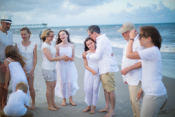 Family Beach Portrait Photography on Pleasure Island, NC:  Carolina Beach, Kure Beach, Fort Fisher